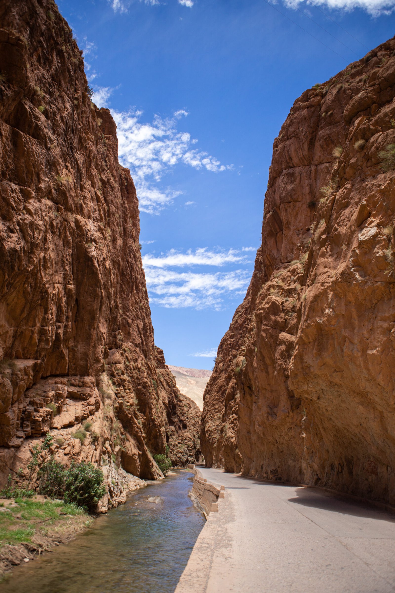 Rock formations of the Dades Gorges in Morocco